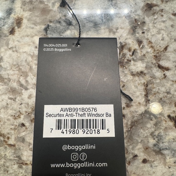 Baggallini Securtex Anti-Theft Windsor Backpack French Navy - Picture 13 of 16